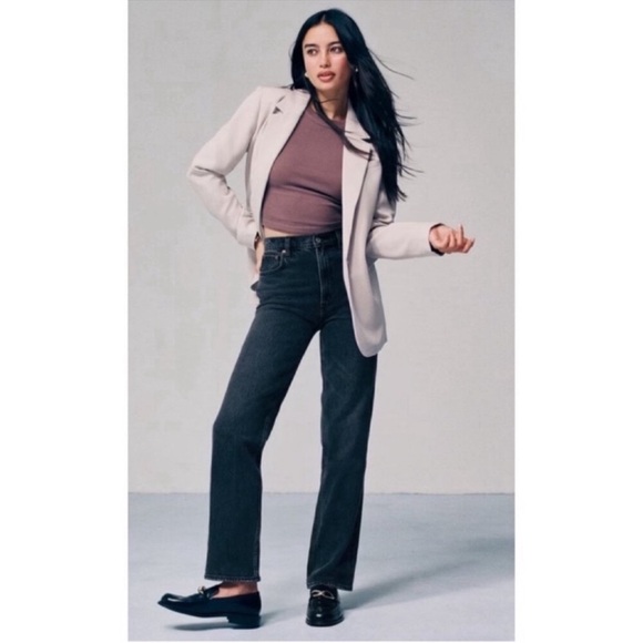 Abercrombie & Fitch Black Straight Leg Jeans - Picture 2 of 8